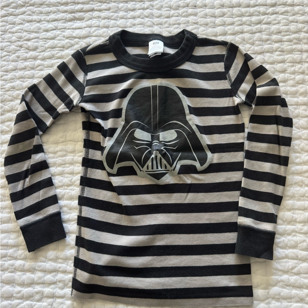 Hanna Andersson Black and Gray Striped Pajama Set